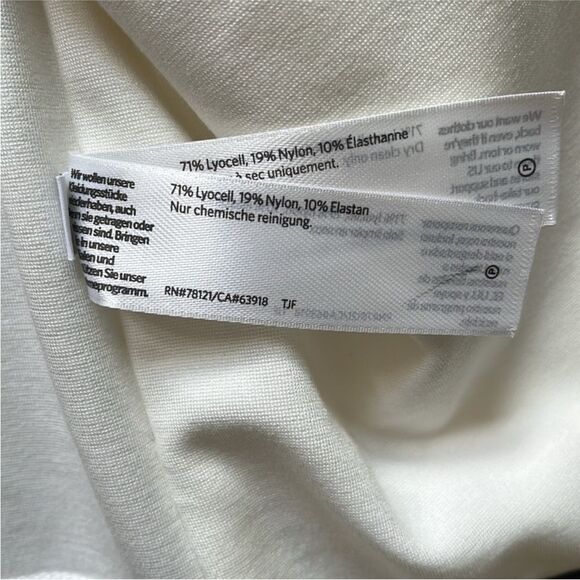 Eileen Fisher Flex Tencel Ponte Round Neck Jacket in Ivory Size XS - Picture 9 of 11